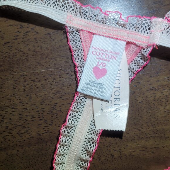 Victoria's Secret V-String Panties. New with Tags Size Large. - Picture 3 of 3
